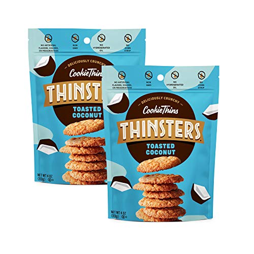 THINSTERS Toasted Coconut Cookie Thins, Pack of 2
