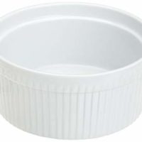 Kitchen Supply White Porcelain Souffle Dish