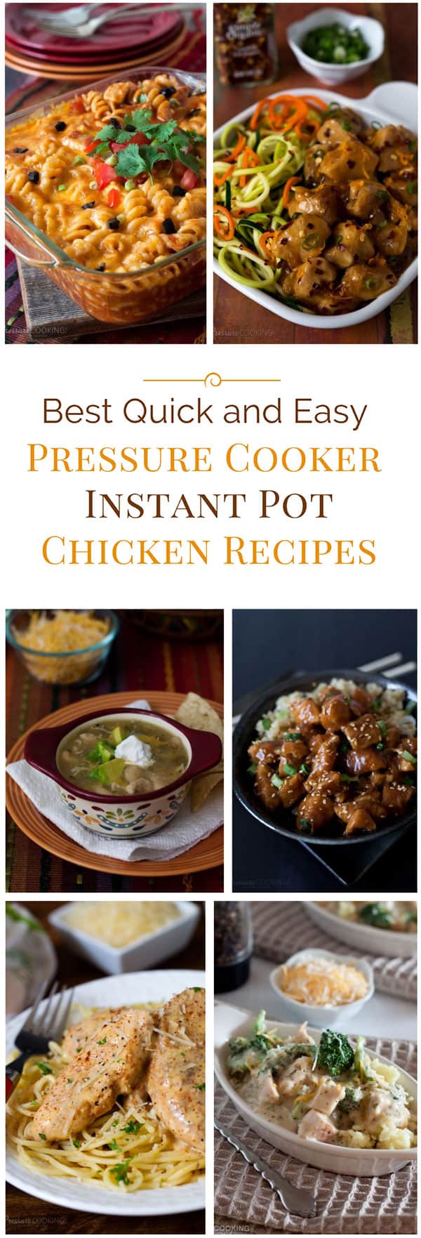 Here are the best quick and easy chicken recipes for your pressure cooker or Instant Pot!