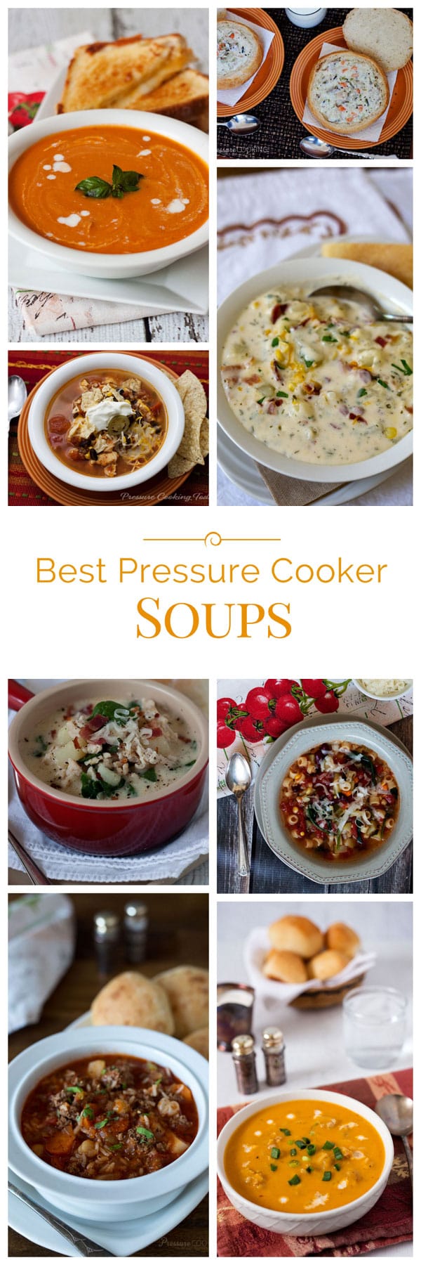 collage of Best-Pressure-Cooker-Soups