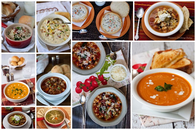 collage of Best-Pressure-Cooker-Soups-Pressure-Cooking-Today