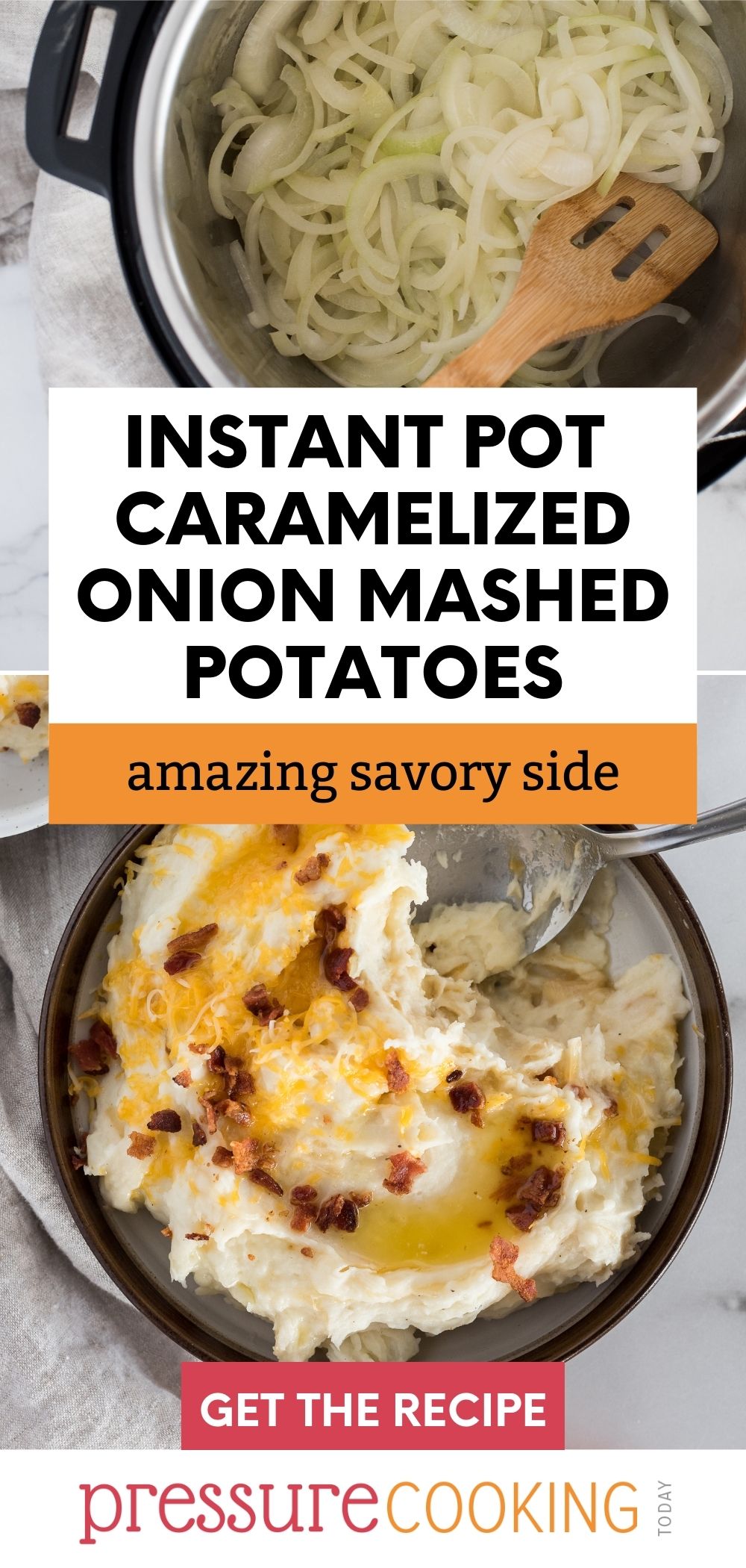 pinterest button for instant pot onion mashed potatoes