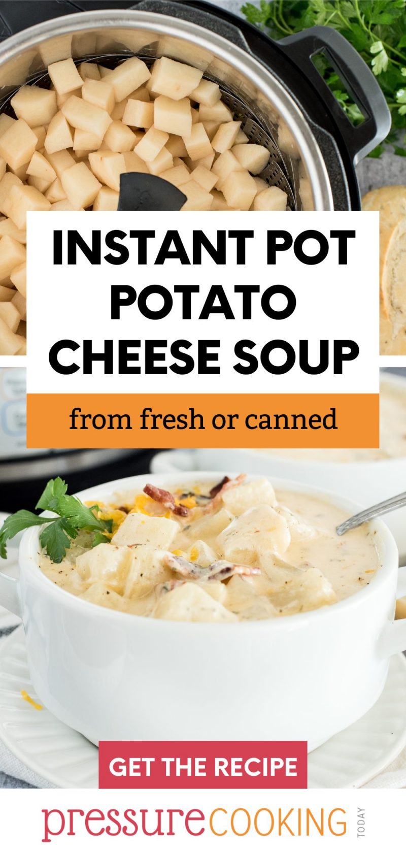 pinterest button for instant pot potato soup