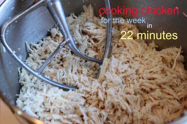 Cooking chicken for the week using an Instant Pot or other electric pressure cooker