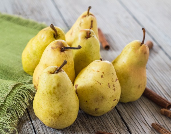 7 fresh Bosc pears