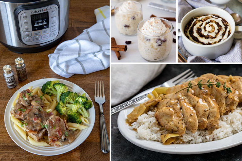 Collage of pictures showing Instant Pot / Pressure Cooker Gluten Free Recipe Roundup from Pressure Cooking Today