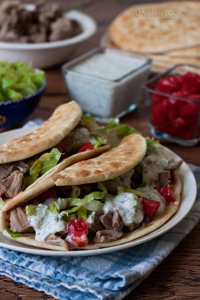 Greek Taco Recipe from Pressure Cooking Today