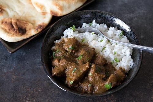 Pressure Cooker (Instant Pot) Beef Curry and rice