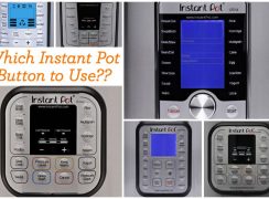 Several models of instant pot and buttons