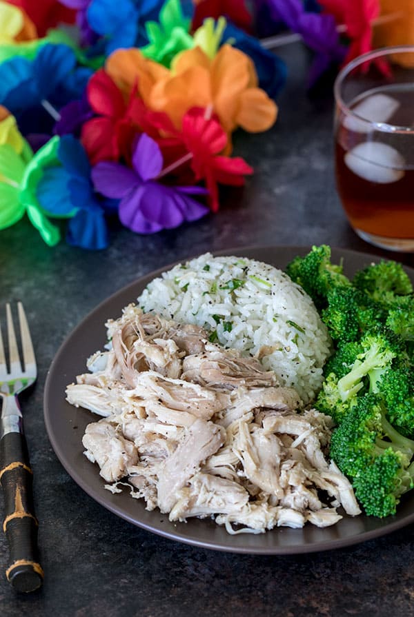 This Pressure Cooker Kalua Chicken can be on the table in 30 minutes!