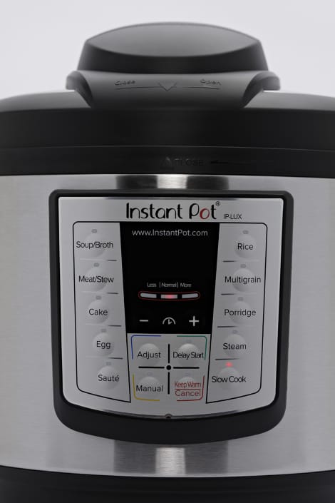 Close up of the buttons on the Instant Pot Lux