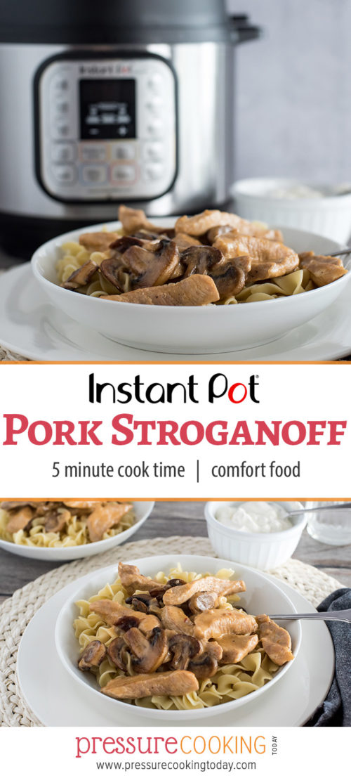 How to Make Pork Stroganoff in an Instant Pot | 5-minute cook time and the perfect comfort food