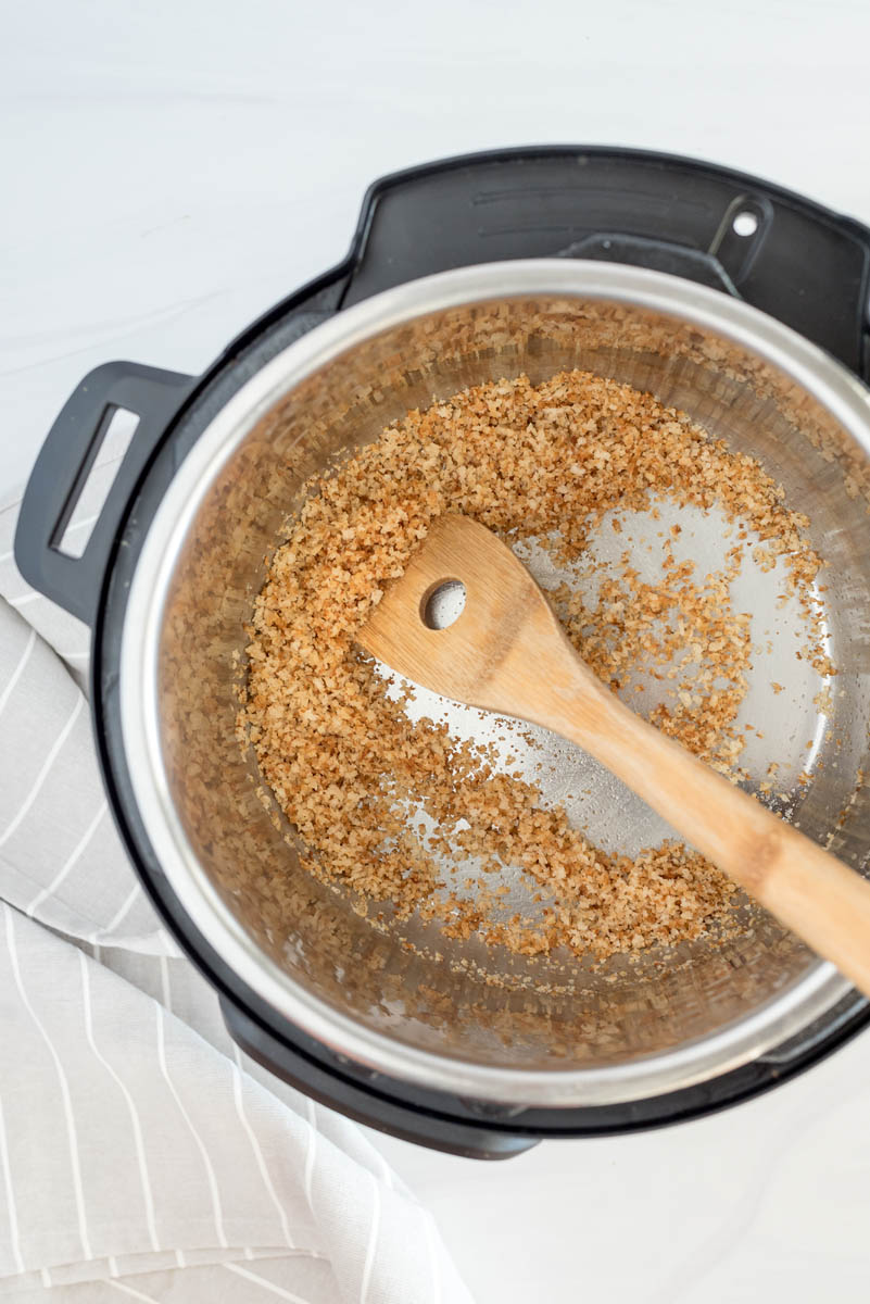 toasting bread crumbs in an instant pot