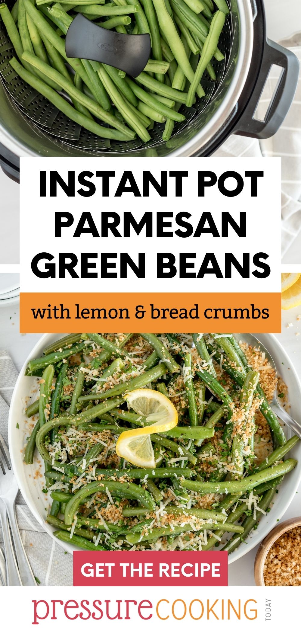 pinterest button for instant pot green beans via @PressureCook2da