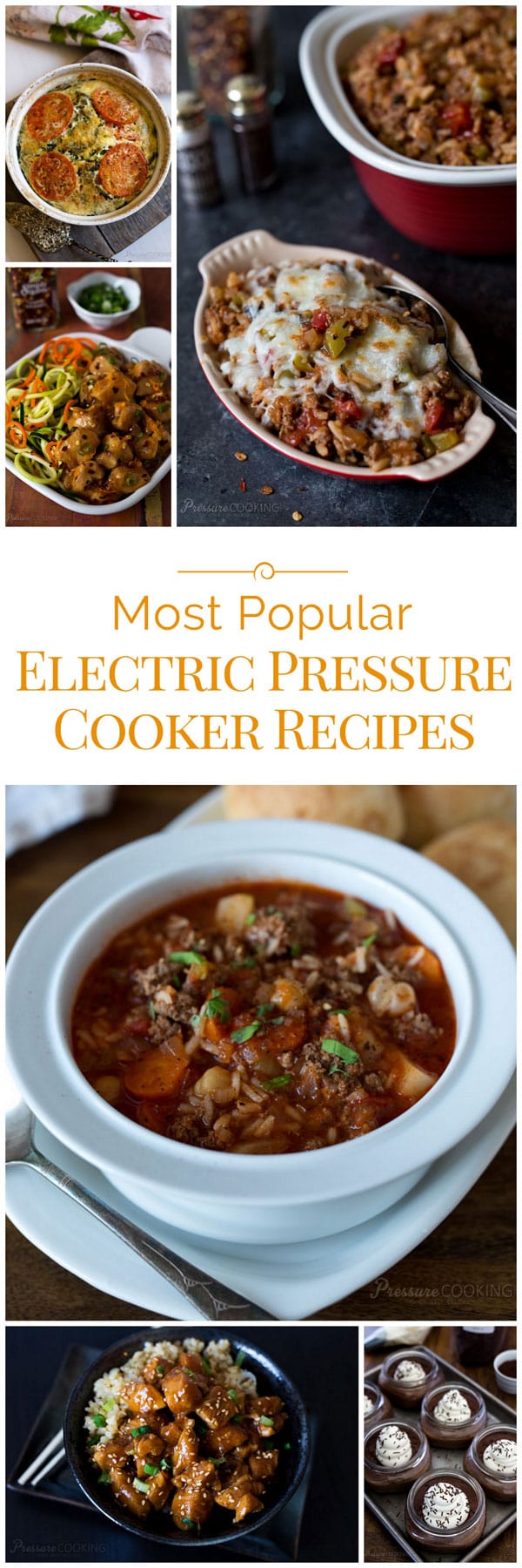 The Most Popular Electric Pressure Cooker Recipes for your Instant Pot or Pressure Cooker