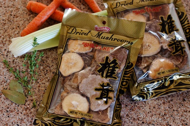 Two packages of Dried Shitake Mushrooms