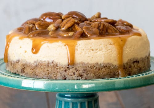 Instant Pot Caramel Pecan Cheesecake by Pressure Cooking Today