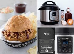 Make Your First Meal in the Electric Pressure Cooker - Shredded Barbecue Chicken from the Electric Pressure Cooker Cookbook page 64