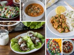 Collage of Healthy Instant Pot Recipes | Low-Carb, Low-Fat, and Loaded with Vegetables, these recipes work in any brand of electric pressure cooker