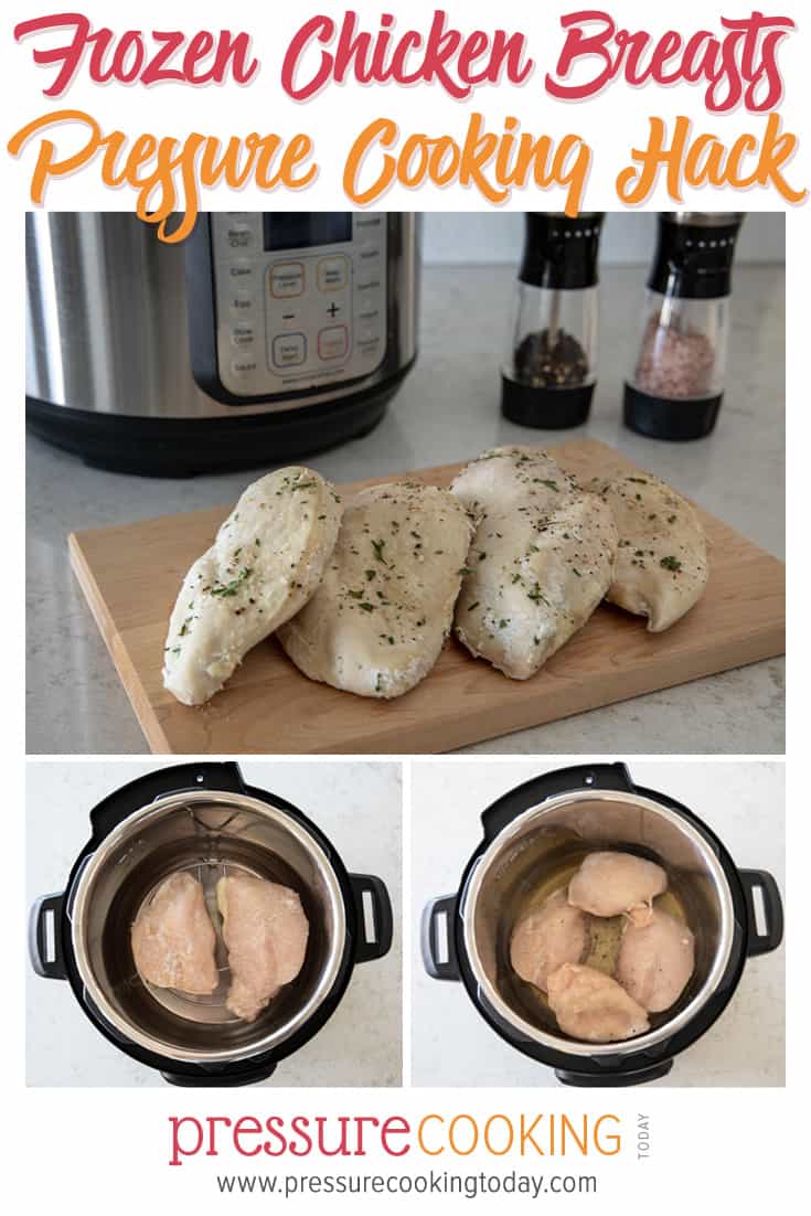 INSTANT POT HACK: Turn frozen chicken breasts into awesome chicken dinners using one of these two EASY methods. via @PressureCook2da
