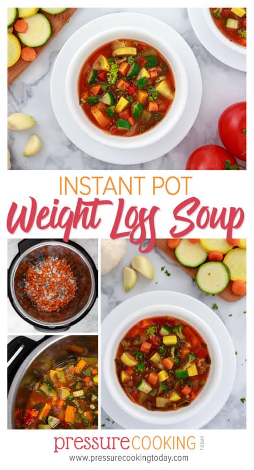 Instant Pot / Pressure Cooker Weight Loss Vegetable Soup | Recipe by Pressure Cooking Today