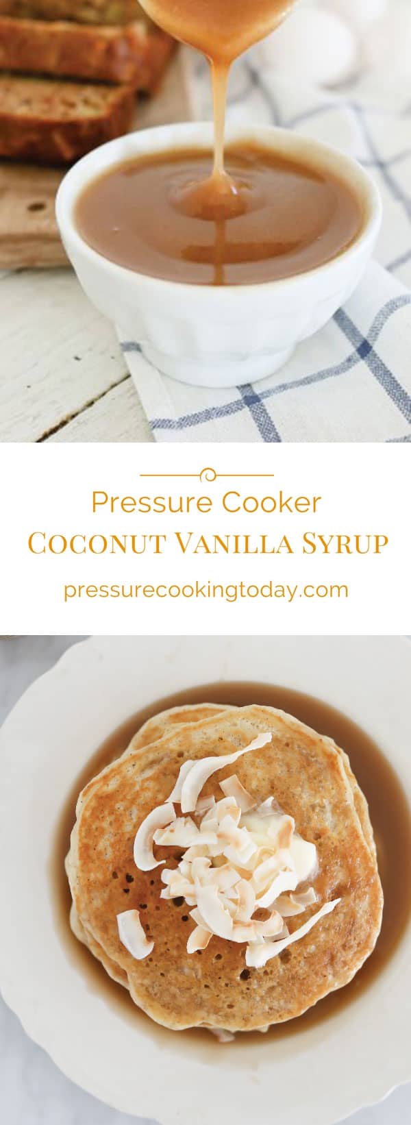 Coconut Vanilla Syrup photo collage