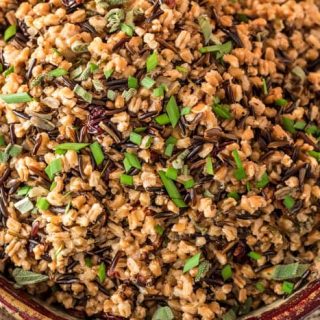 Pressure Cooker (Instant Pot) Wild Rice and Farro Pilaf