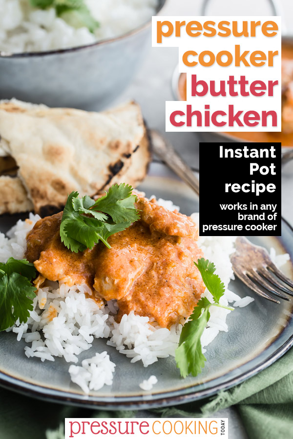 Pinterest image for Instant Pot Butter Chicken