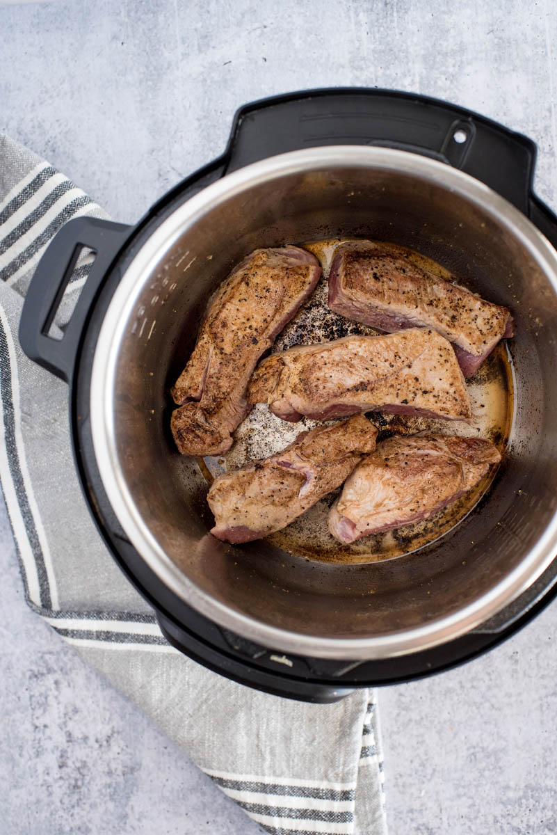 instant pot browning pork ribs