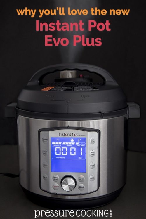 Pinterest image for the new Instant Pot Duo Evo Plus