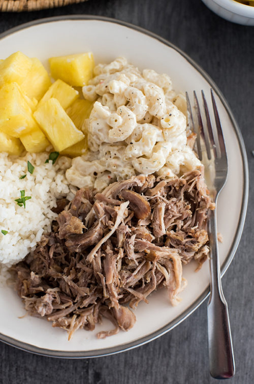 Close up of Insta Pot Kalua Pork recipe from Pressure Cooking Today