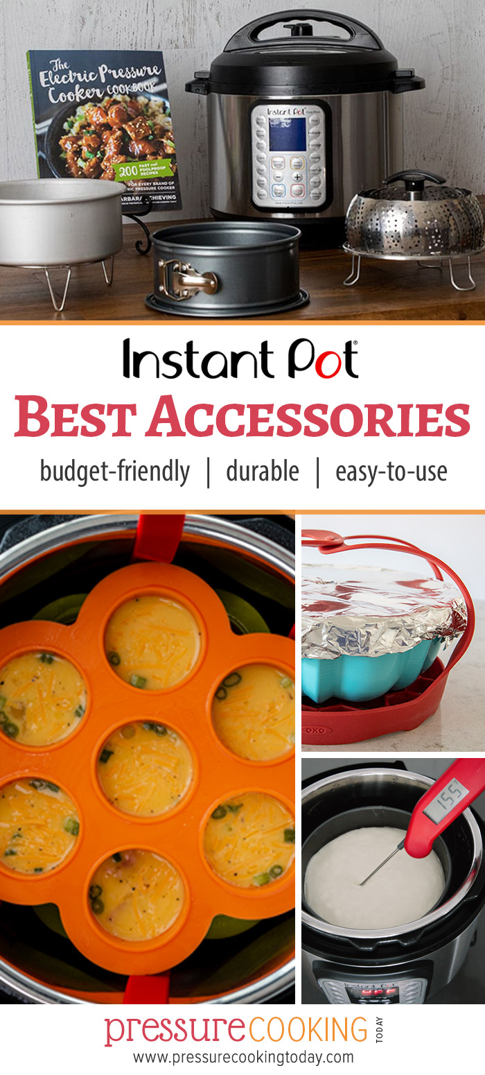 The BEST Instant Pot accessories of 2019 || Updated recommendations for cake pans, trivets, steamer baskets, egg bite molds, bundt pans, (and more) that fit inside ANY BRAND of 6-quart electric pressure cooker via @PressureCook2da