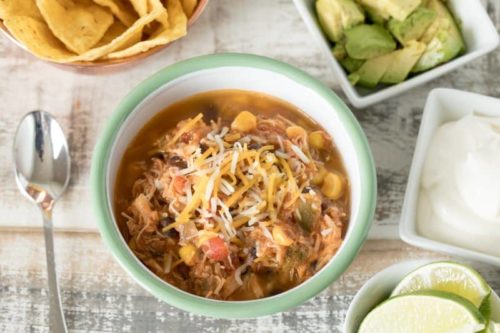 Instant Pot / Pressure Cooker Spicy Chicken Taco Soup