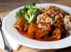 Pressure Cooker (Instant Pot) Spicy Honey Garlic Chicken