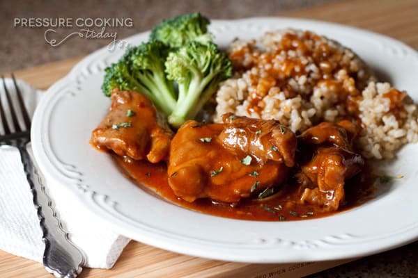 Pressure Cooker (Instant Pot) Spicy Honey Garlic Chicken