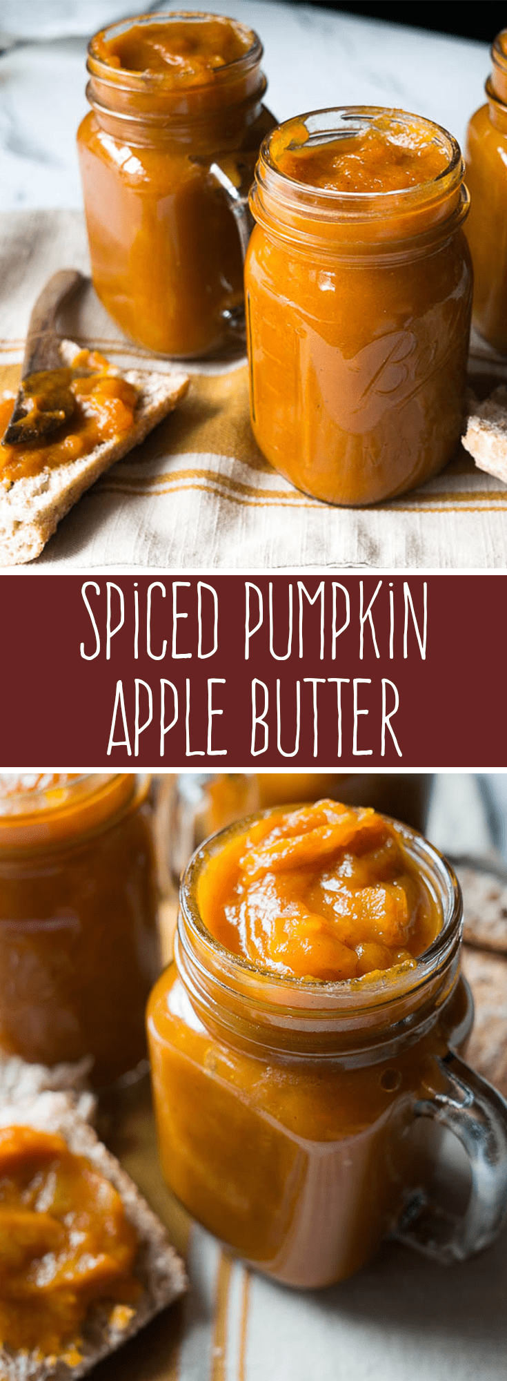 Pressure Cooker Spiced Pumpkin Apple Butter photo collage